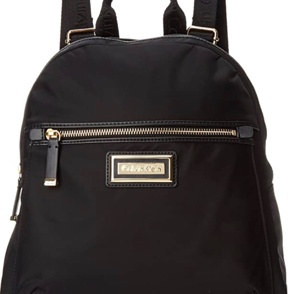 NWT CALVIN KLEIN “Belfast” Black Nylon Backpack